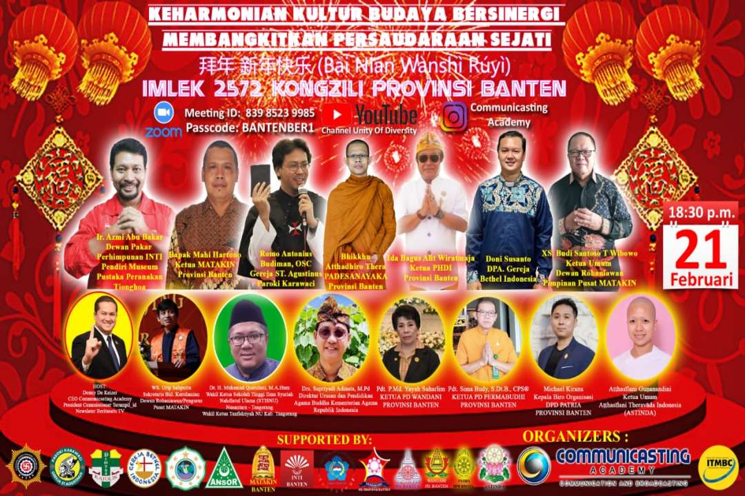 Hadiri Perayaan Imlek Virtual, Kapusbimdik Khonghucu Tegaskan Pentingnya Moderasi Beragama