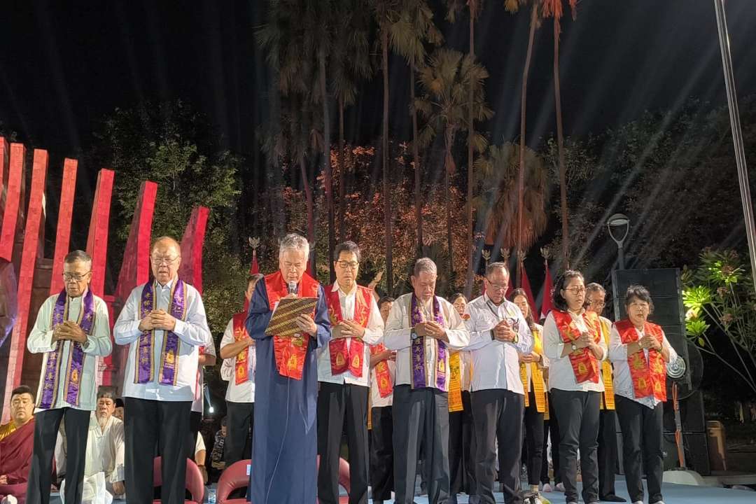 Doa Kebangsaan 80 Tahun Indonesia Merdeka ; MATAKIN hadir berpartisipasi dalam doa Lintas Agama