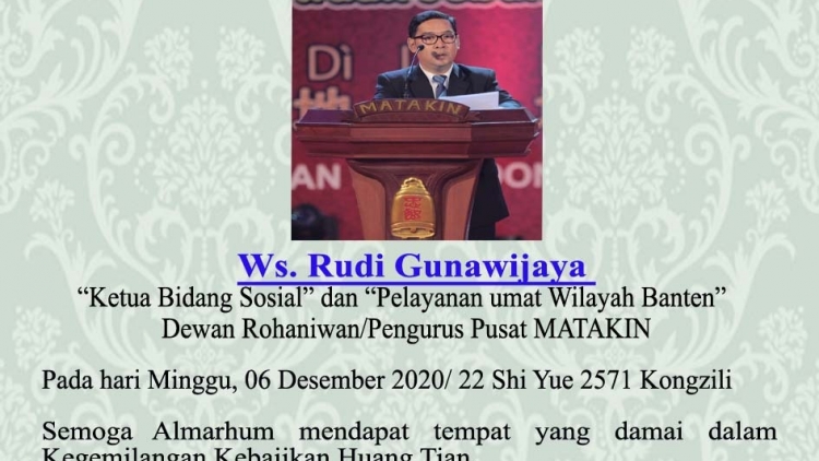 In Memoriam Ws. Rudi Gunawijaya